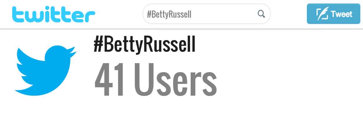 Betty Russell twitter account