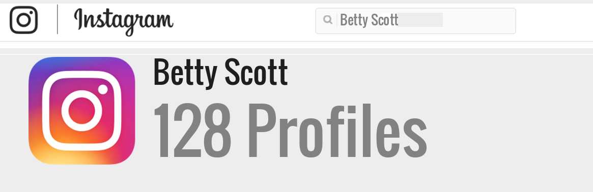 Betty Scott instagram account