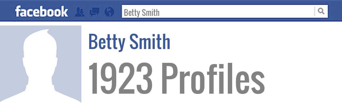 Betty Smith facebook profiles
