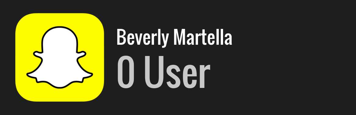 Beverly Martella snapchat