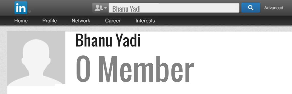 Bhanu Yadi linkedin profile