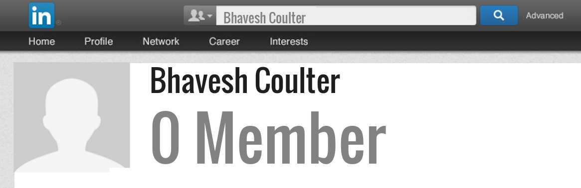 Bhavesh Coulter linkedin profile
