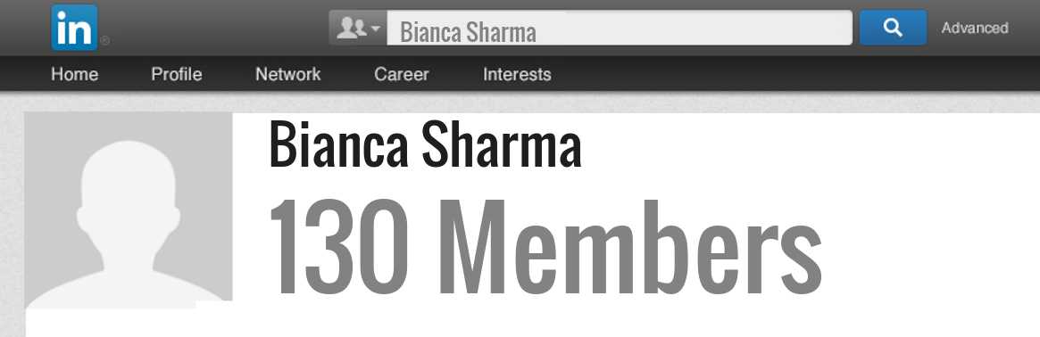 Bianca Sharma linkedin profile
