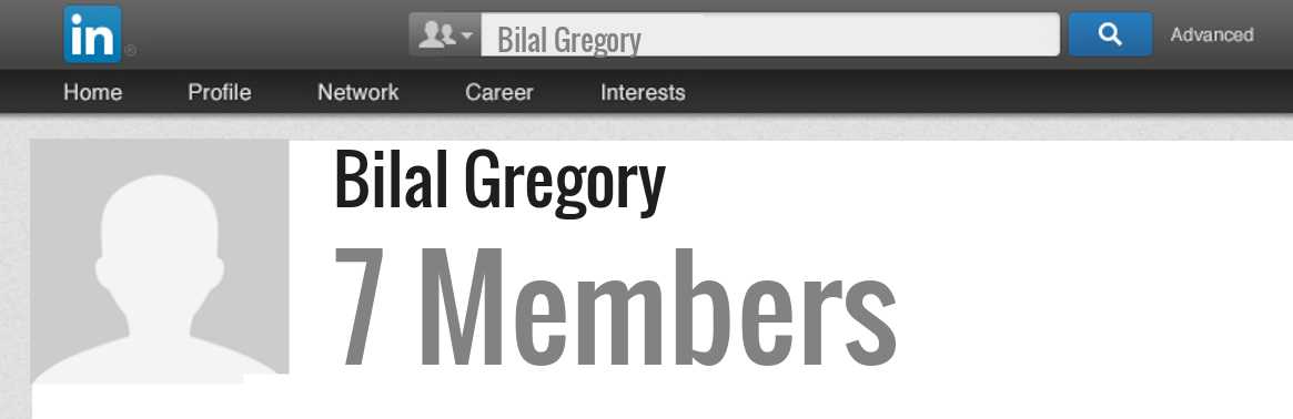 Bilal Gregory linkedin profile