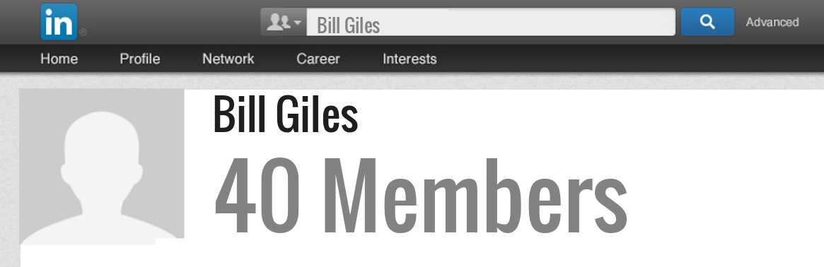 Bill Giles linkedin profile