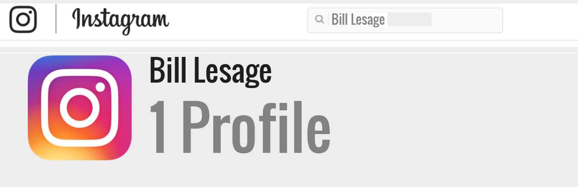 Bill Lesage instagram account