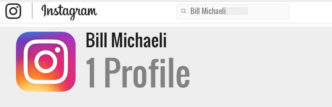 Bill Michaeli instagram account
