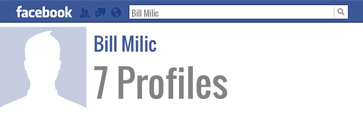 Bill Milic facebook profiles