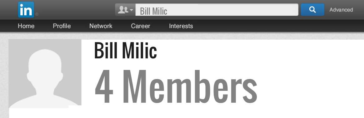 Bill Milic linkedin profile