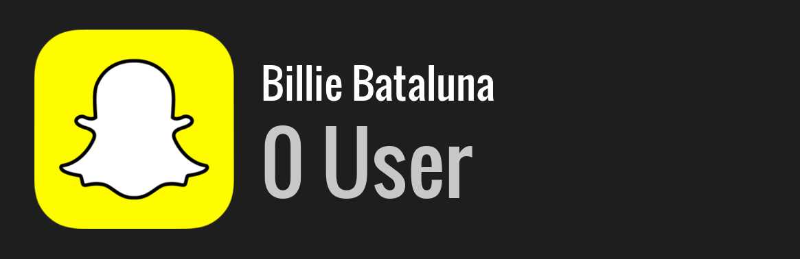 Billie Bataluna snapchat