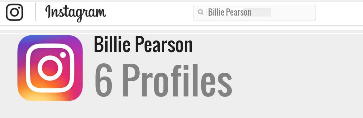 Billie Pearson instagram account