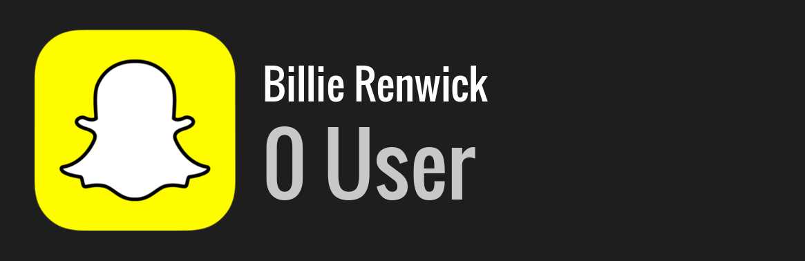 Billie Renwick snapchat