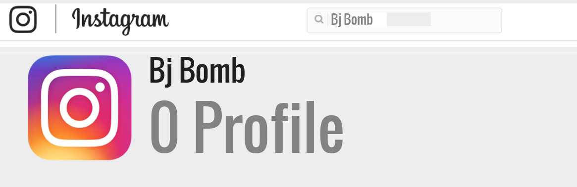 Bj Bomb instagram account