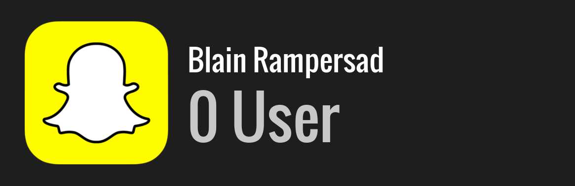 Blain Rampersad snapchat