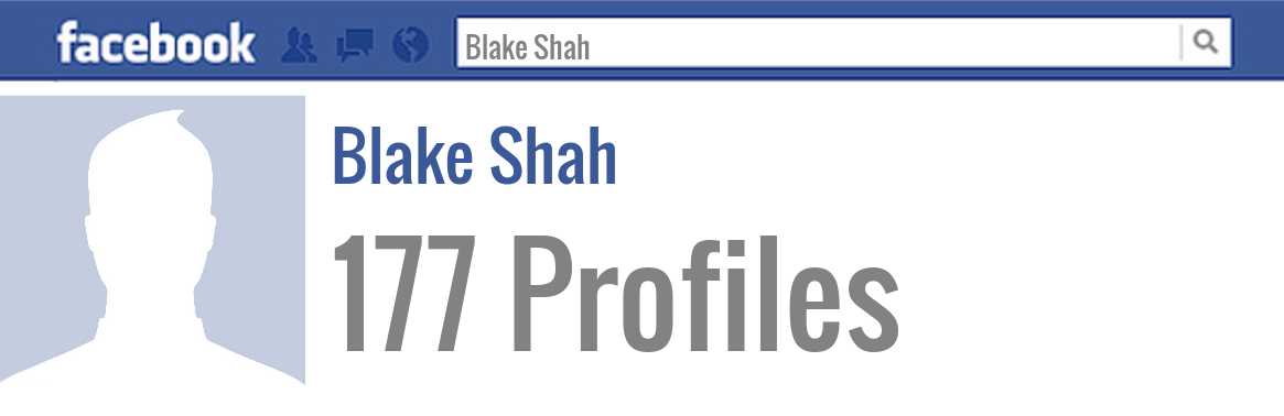 Blake Shah facebook profiles