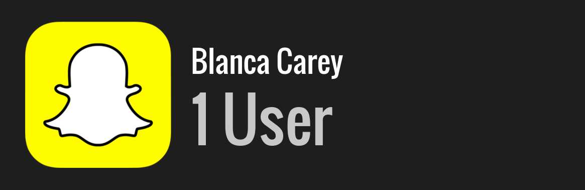Blanca Carey snapchat