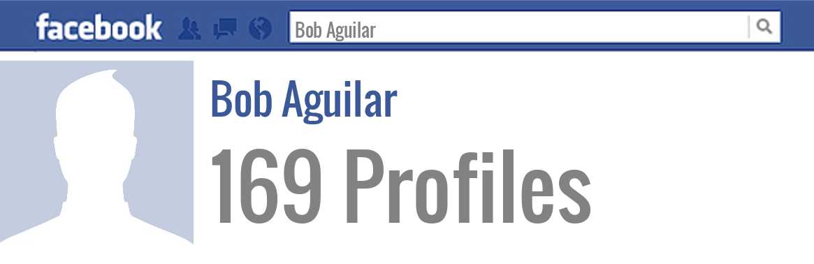Bob Aguilar facebook profiles