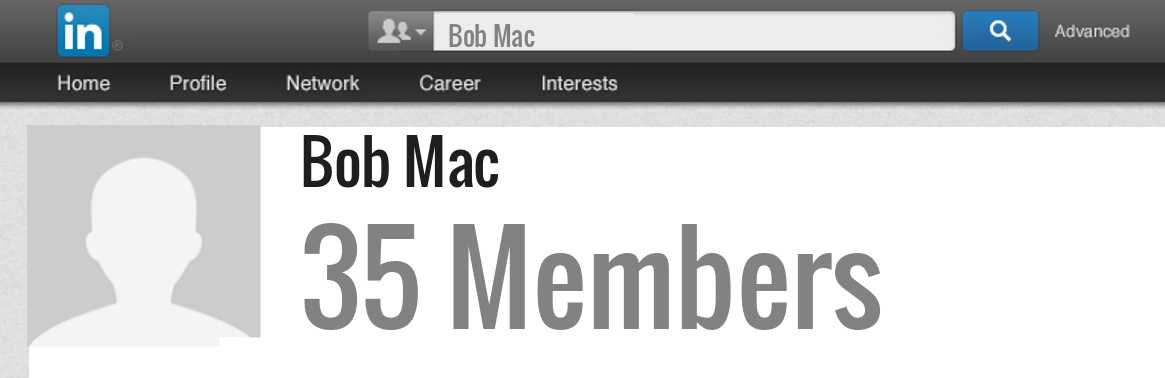 Bob Mac linkedin profile