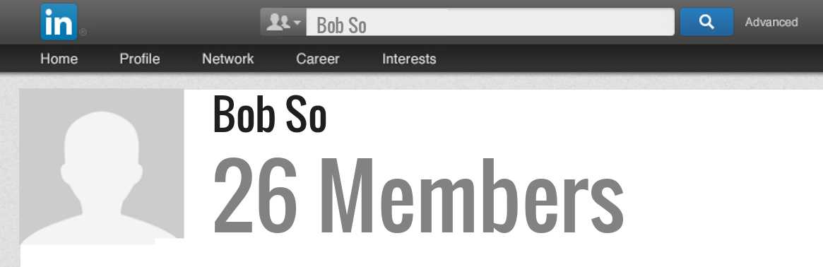 Bob So linkedin profile