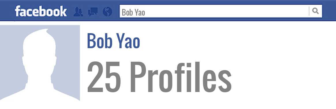 Bob Yao facebook profiles
