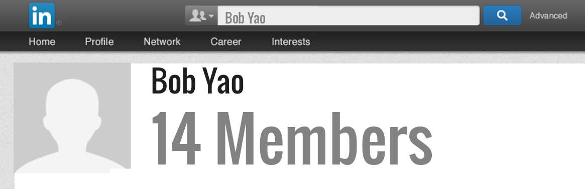 Bob Yao linkedin profile