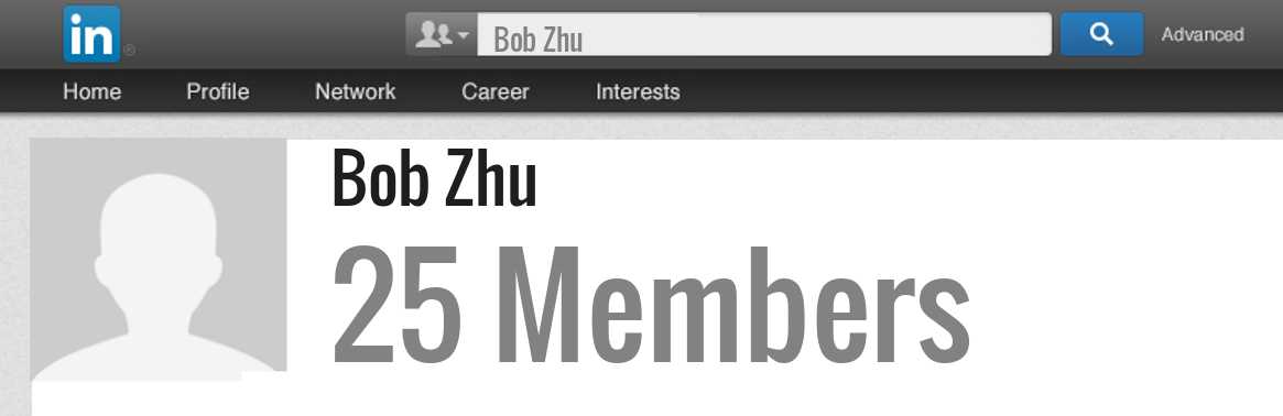 Bob Zhu linkedin profile