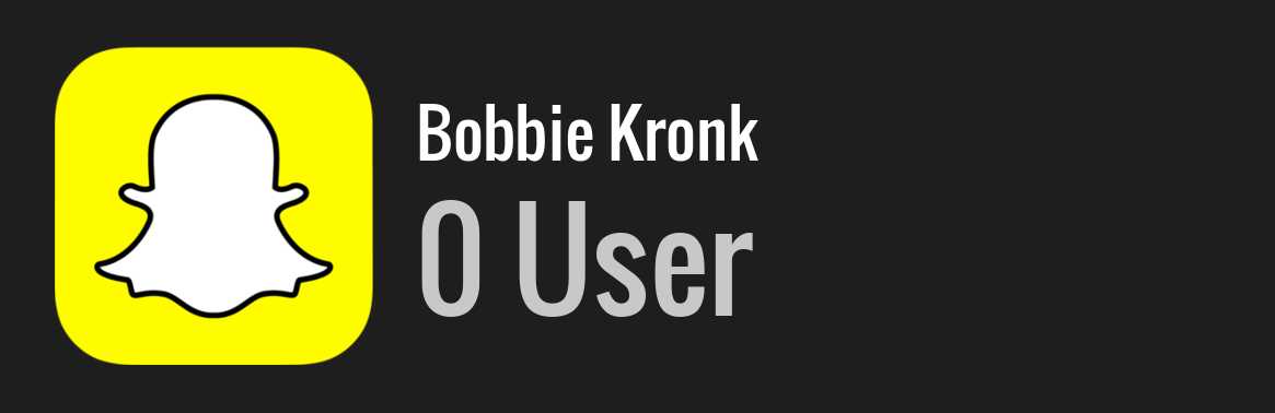 Bobbie Kronk snapchat