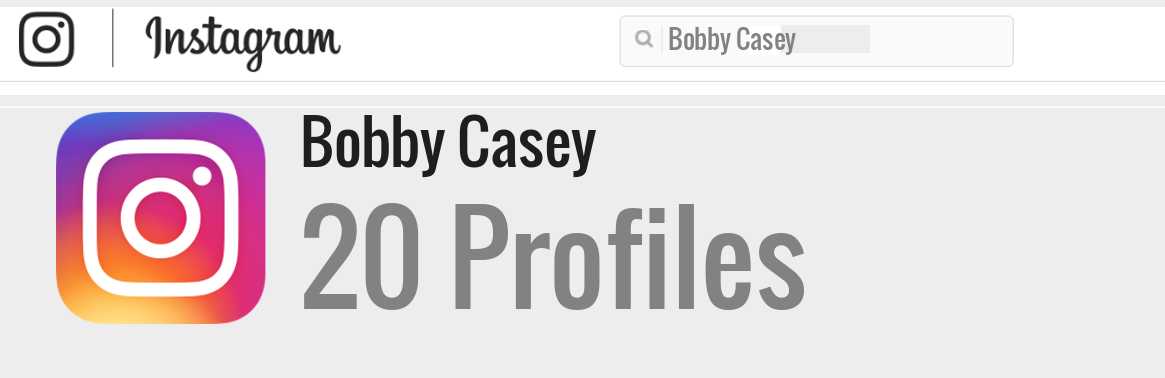Bobby Casey instagram account
