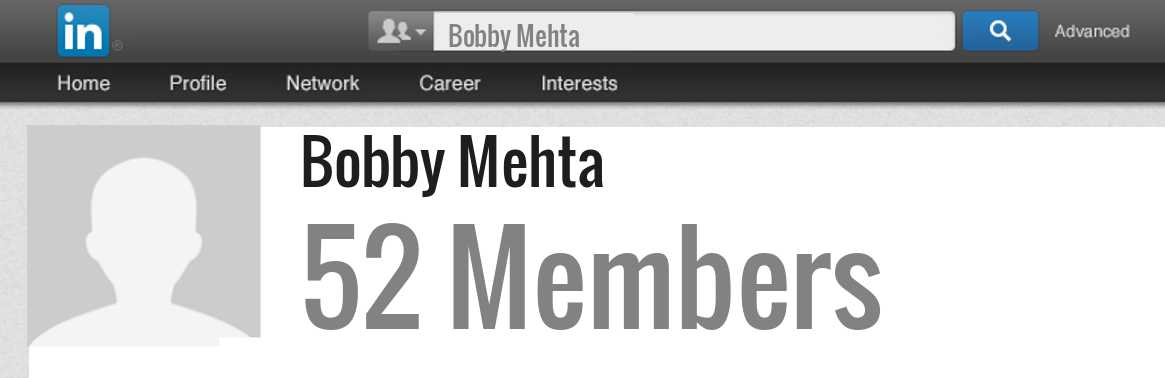 Bobby Mehta linkedin profile