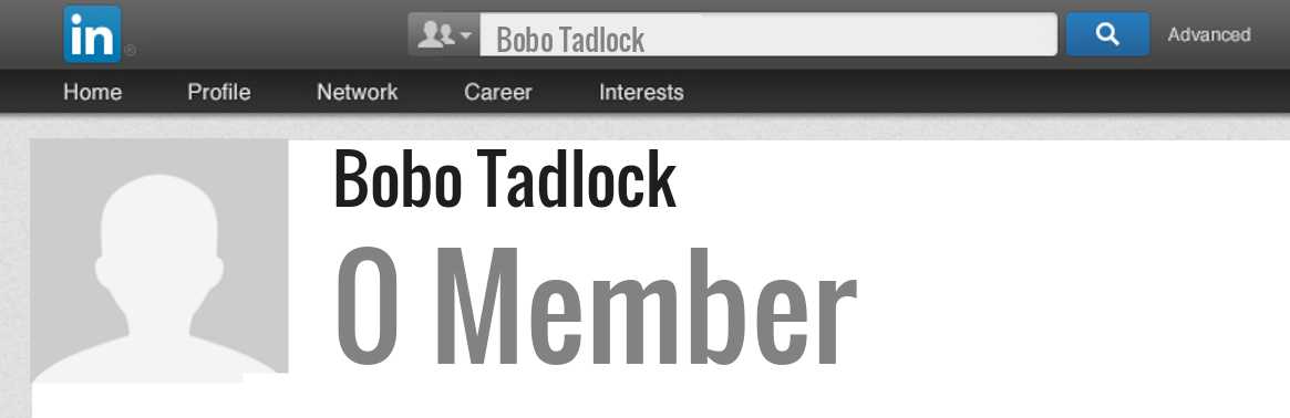 Bobo Tadlock linkedin profile