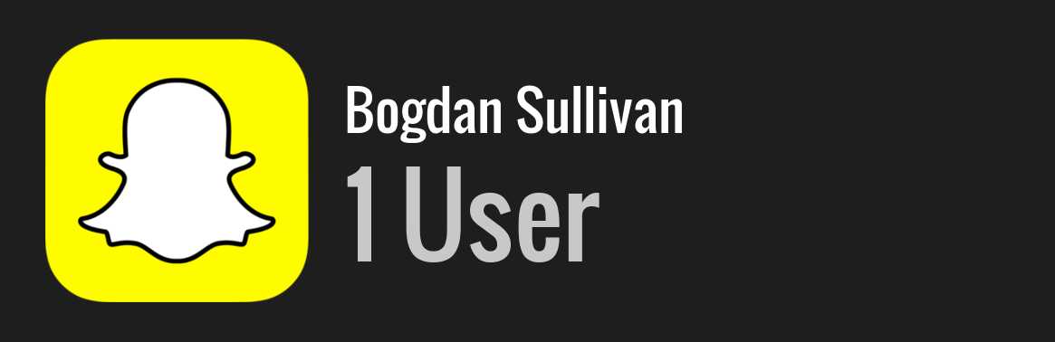 Bogdan Sullivan snapchat