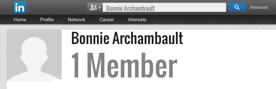 Bonnie Archambault linkedin profile