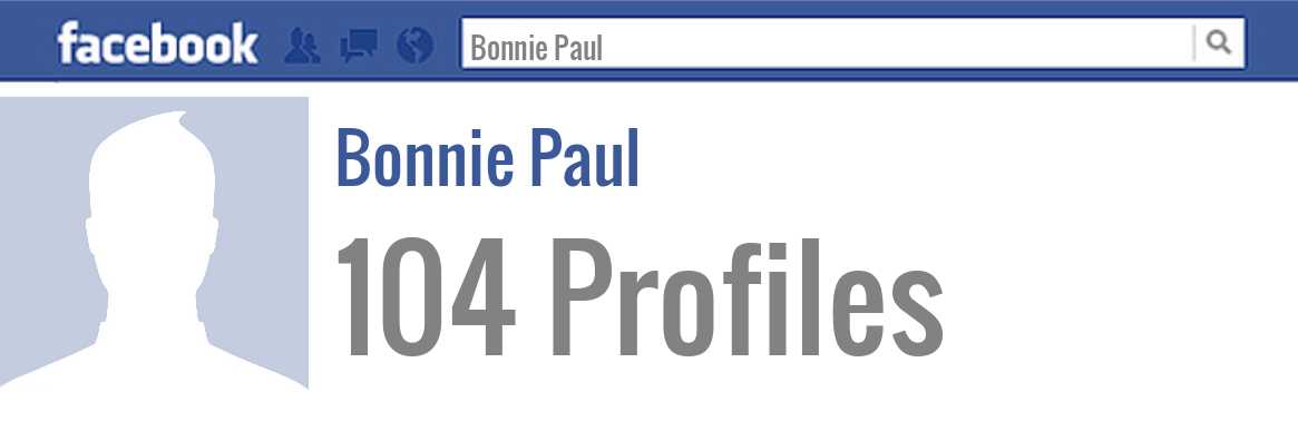 Bonnie Paul facebook profiles