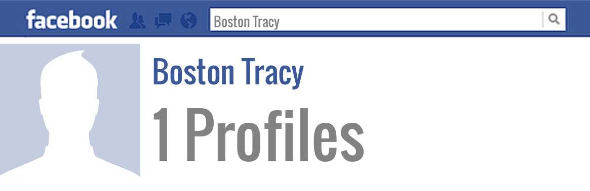 Boston Tracy facebook profiles