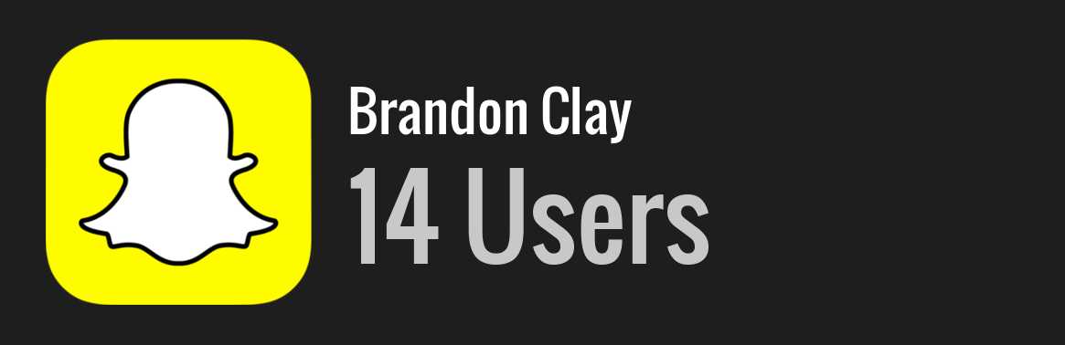 Brandon Clay snapchat