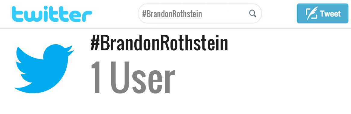 Brandon Rothstein twitter account