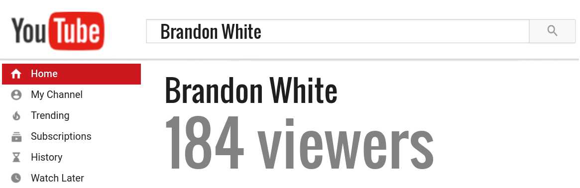 Brandon White youtube subscribers