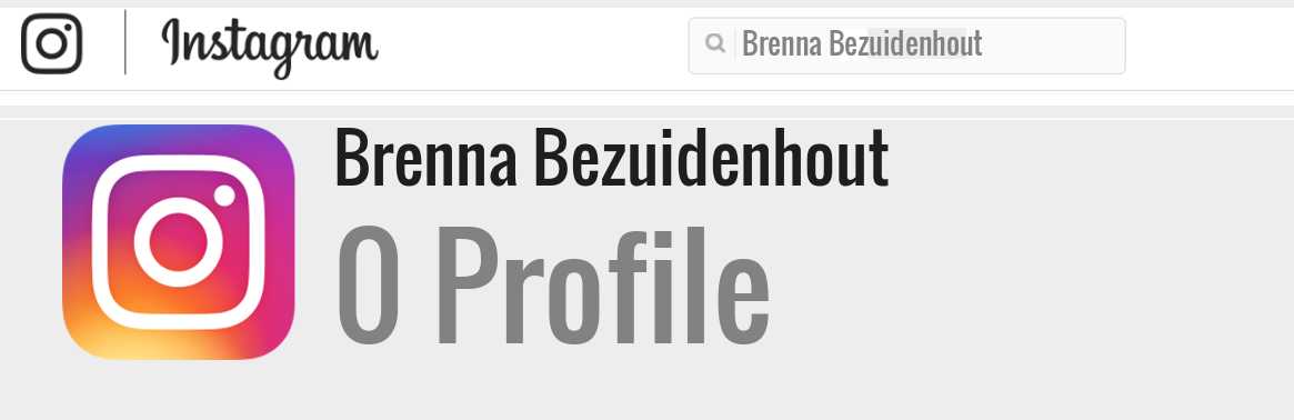 Brenna Bezuidenhout instagram account