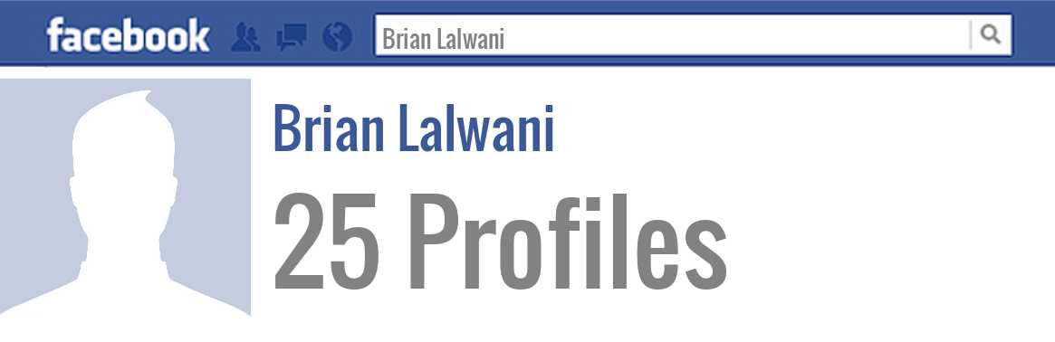 Brian Lalwani facebook profiles
