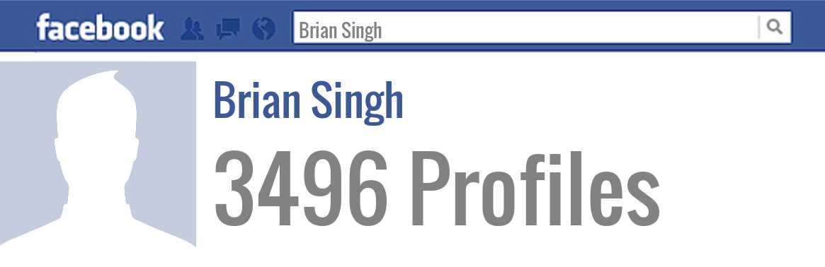 Brian Singh facebook profiles