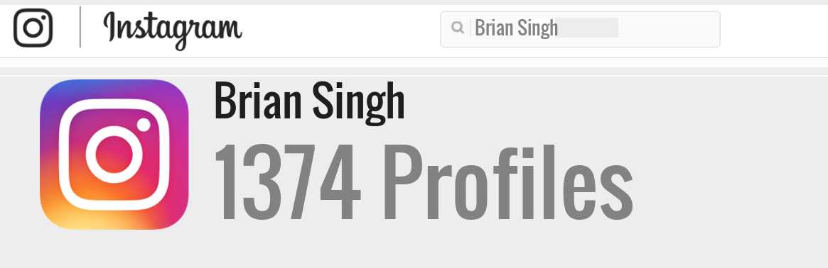 Brian Singh instagram account