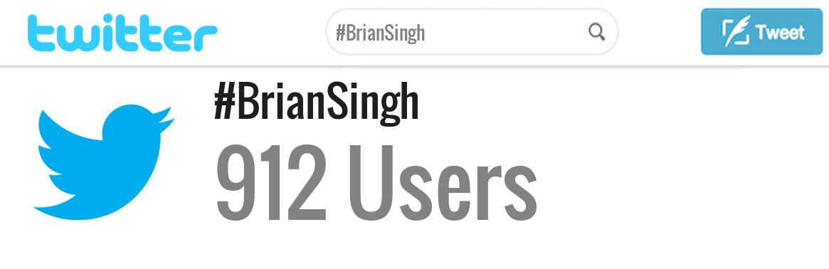 Brian Singh twitter account