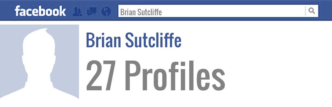Brian Sutcliffe facebook profiles