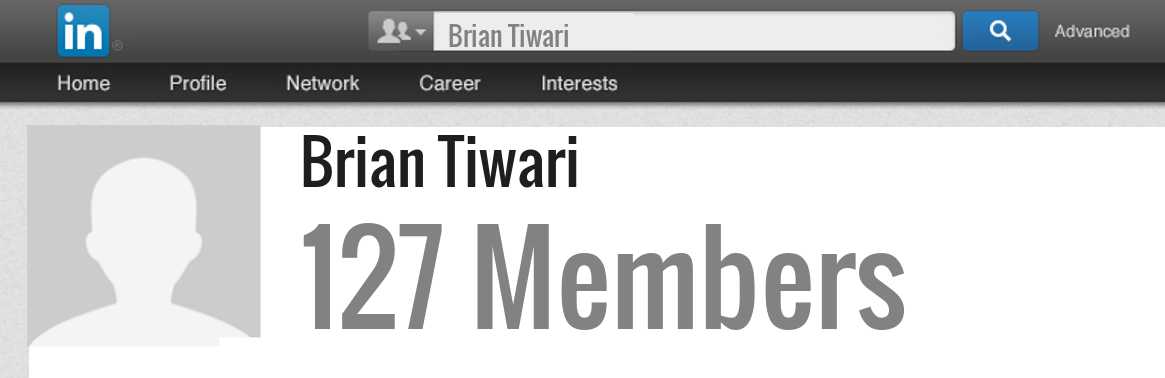 Brian Tiwari linkedin profile