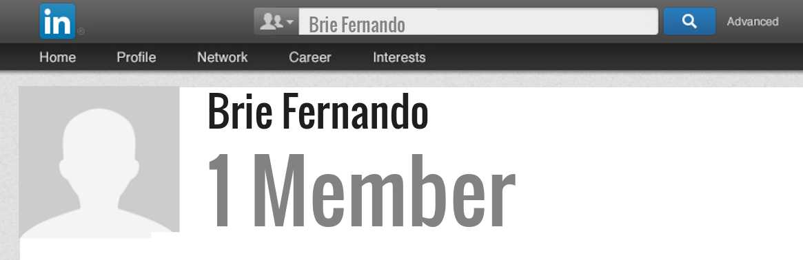 Brie Fernando linkedin profile