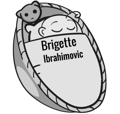 Brigette Ibrahimovic sleeping baby