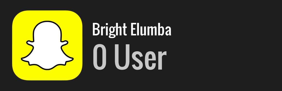 Bright Elumba snapchat