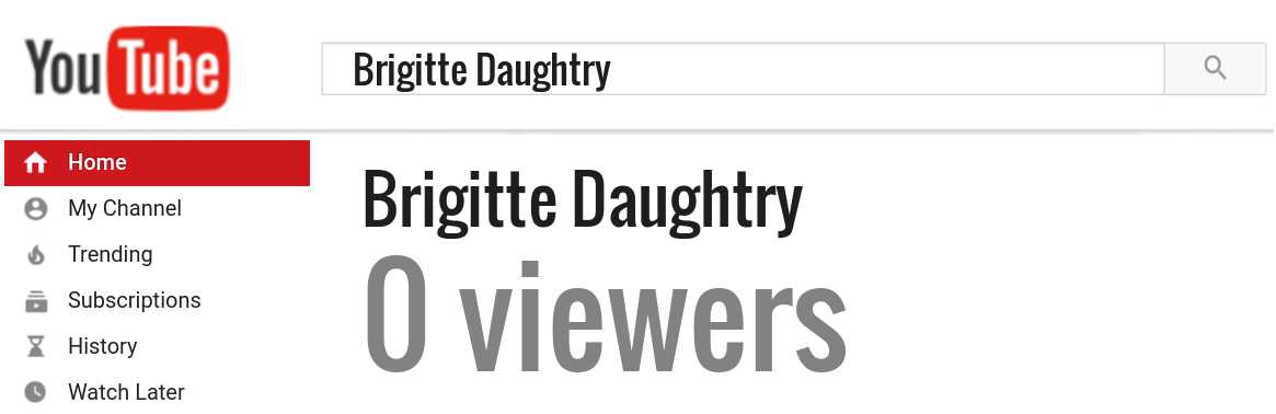 Brigitte Daughtry youtube subscribers
