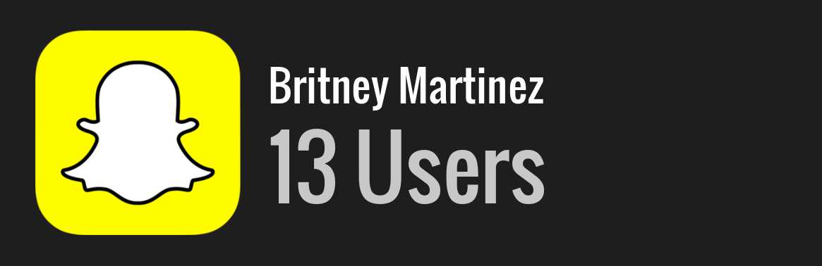 Britney Martinez snapchat