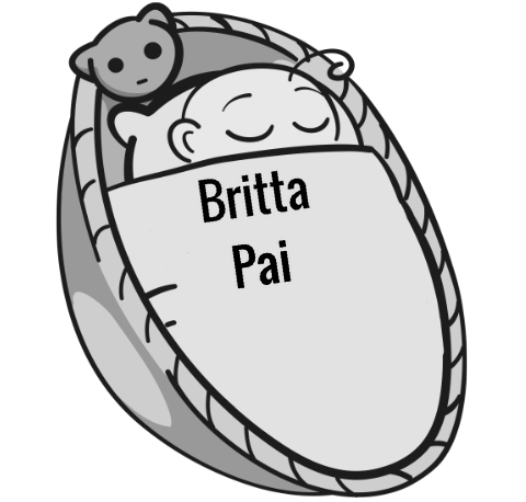Britta Pai sleeping baby